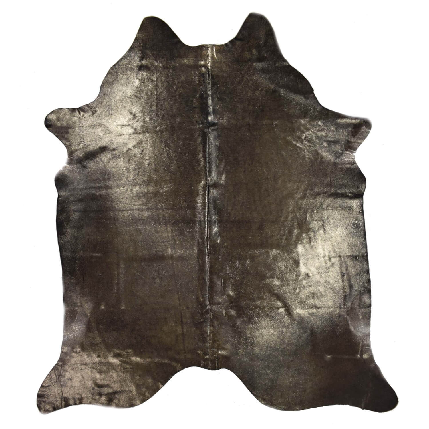 Black with Gold Frost X-Large Brazilian Cowhide Rug 6'0H x 7'5 W #1001DRKGF by Hudson Hides