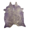 Purple with Gold Frost X-Large Brazilian Cowhide Rug 6'0H x 7'5 W #1001PURPGF by Hudson Hides