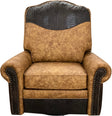 Camel Floral Swivel Glider Recliner