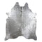 Champagne with Silver Frost X-Large Brazilian Cowhide Rug 6'0H x 7'5 W #1001CHAMPSF by Hudson Hides