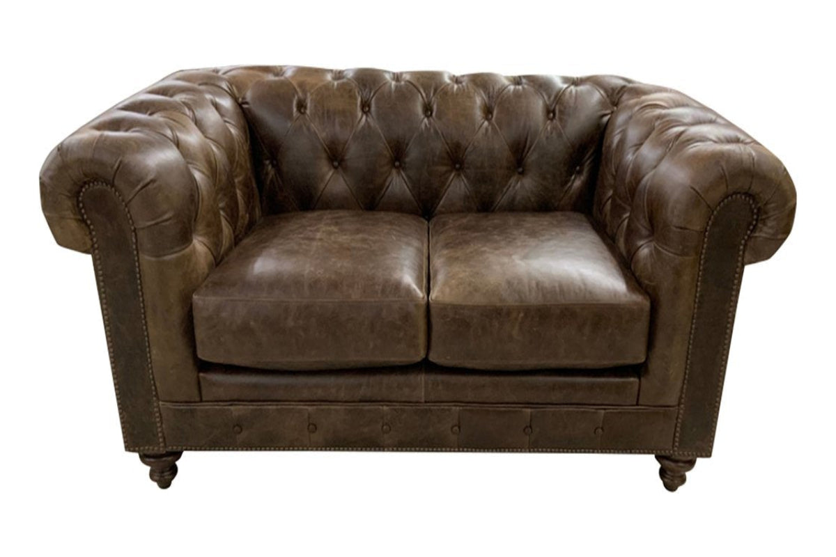 Chesterfield Rustic Western Love Seat