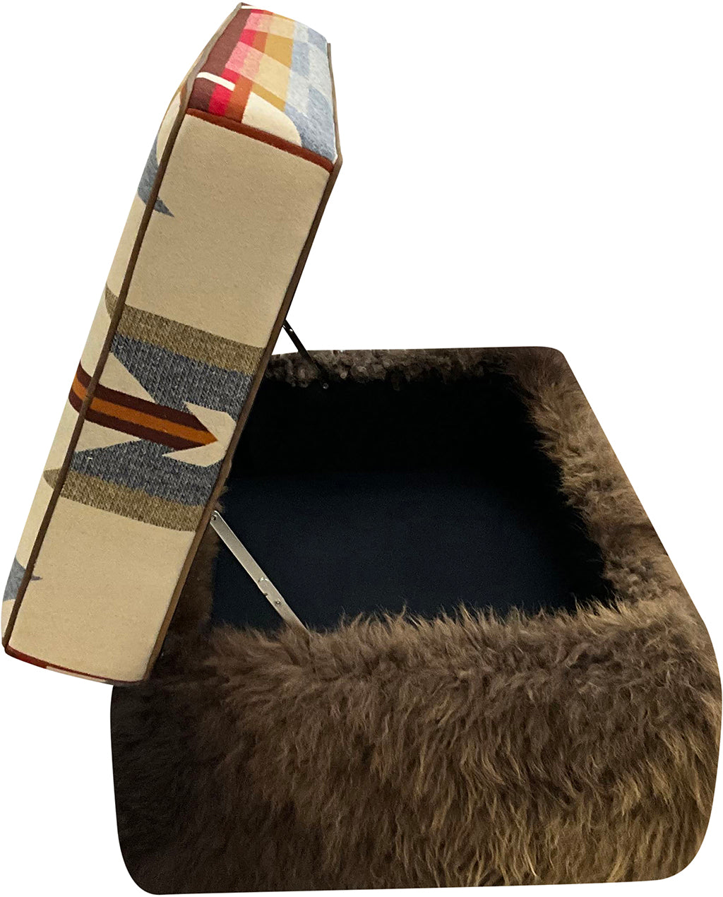 Desert Buffalo Storage Ottoman - 45" x 24"