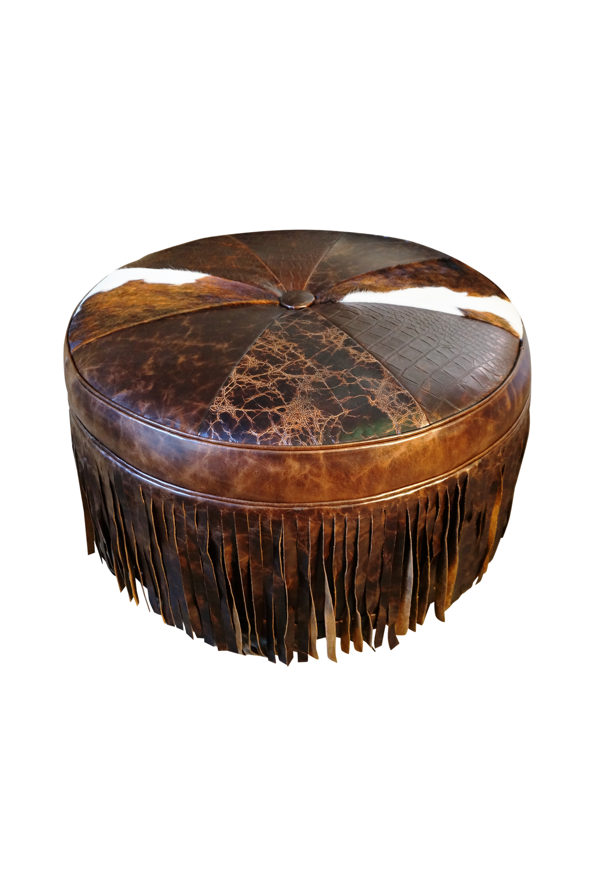 Cowboy Up Ottoman - 42" Round