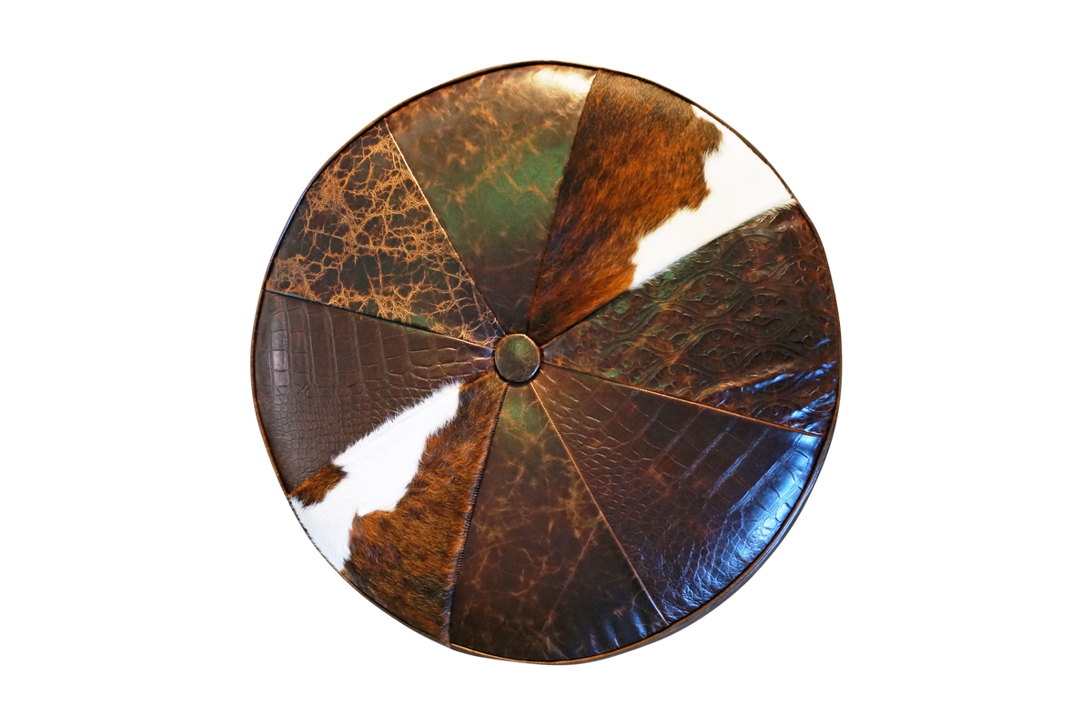 Cowboy Up Ottoman - 42" Round