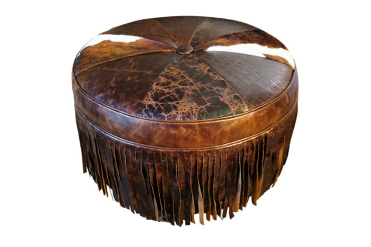 Cowboy Up Ottoman - 36" Round