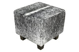 Cowhide Cube - Longhorn Black & White Speckle