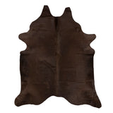 Dyed Coffee X-Large Brazilian Cowhide Rug 5'0"H x 7'0"W by Hudson Hides