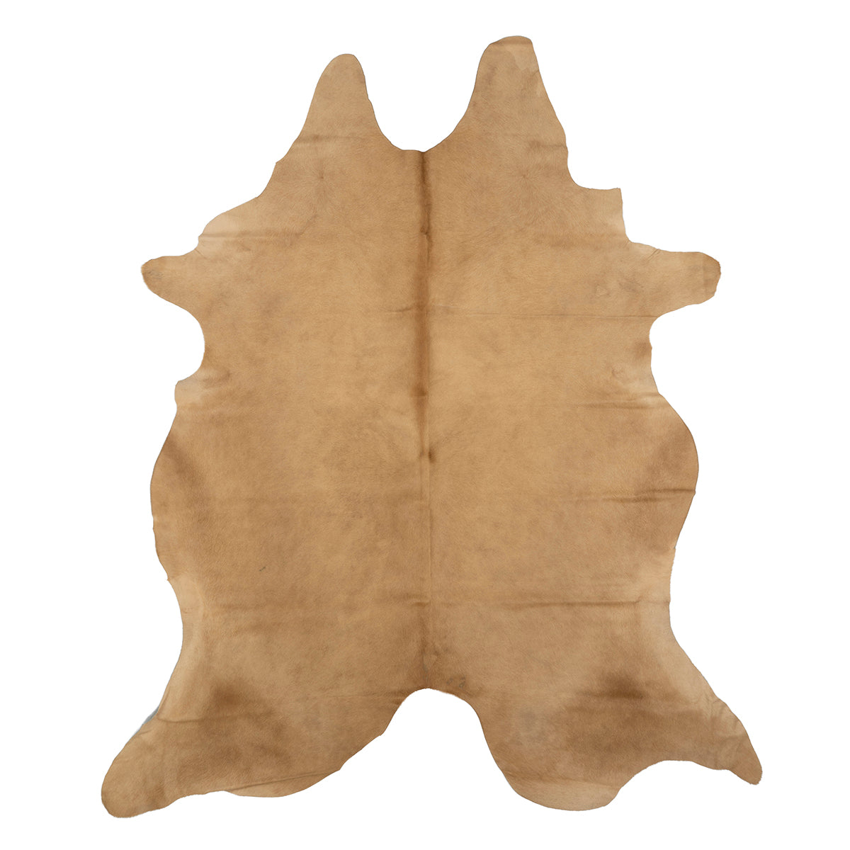 Dyed Tan X-Large Brazilian Cowhide Rug 5'0"H x 7'0"W by Hudson Hides