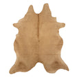 Dyed Tan X-Large Brazilian Cowhide Rug 5'0"H x 7'0"W by Hudson Hides