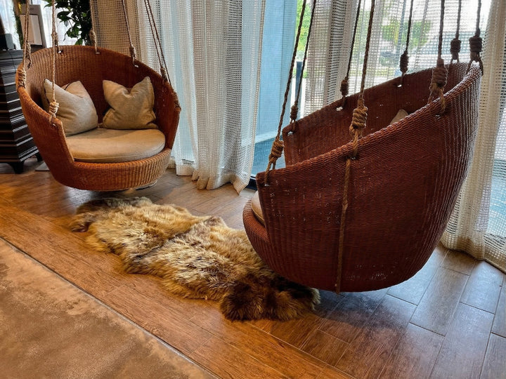 Dark Brown New Zealand Sheepskin 2-Pelt 2' x 6' by Hudson Hides