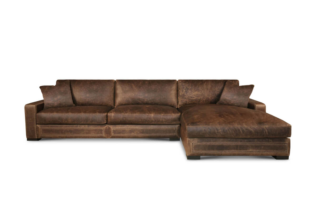 Eleanor Rigby Downtown Cowboy Sectional (Sofa + Chaise)