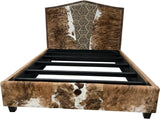 Farrow Cowhide Bed With Rails
