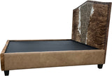 Farrow Cowhide Bed With Rails