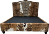 Farrow Cowhide Bed With Rails