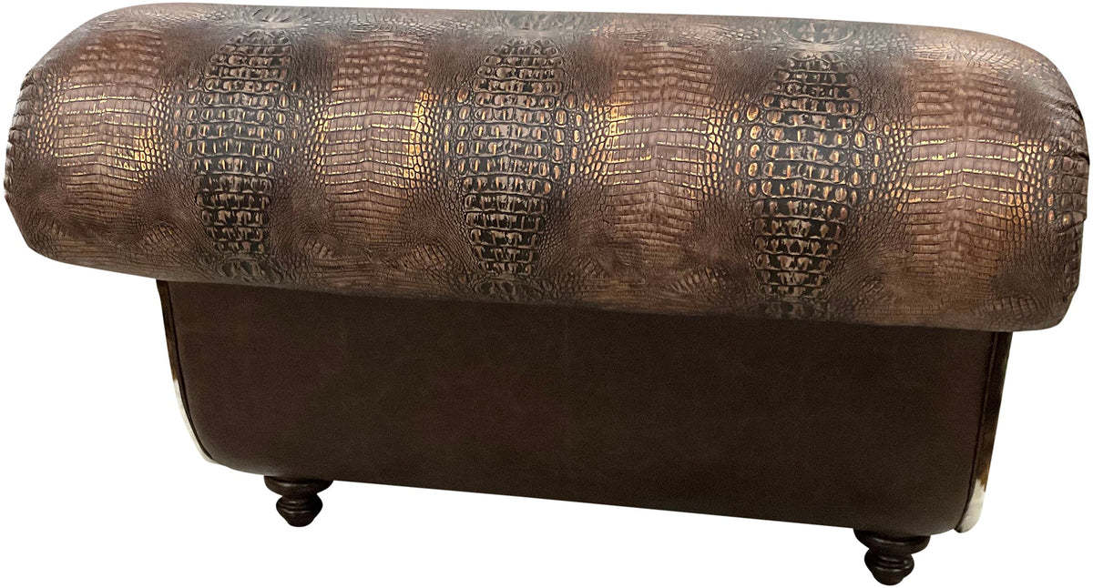 Panhandler Cowhide Double Chaise Lounge