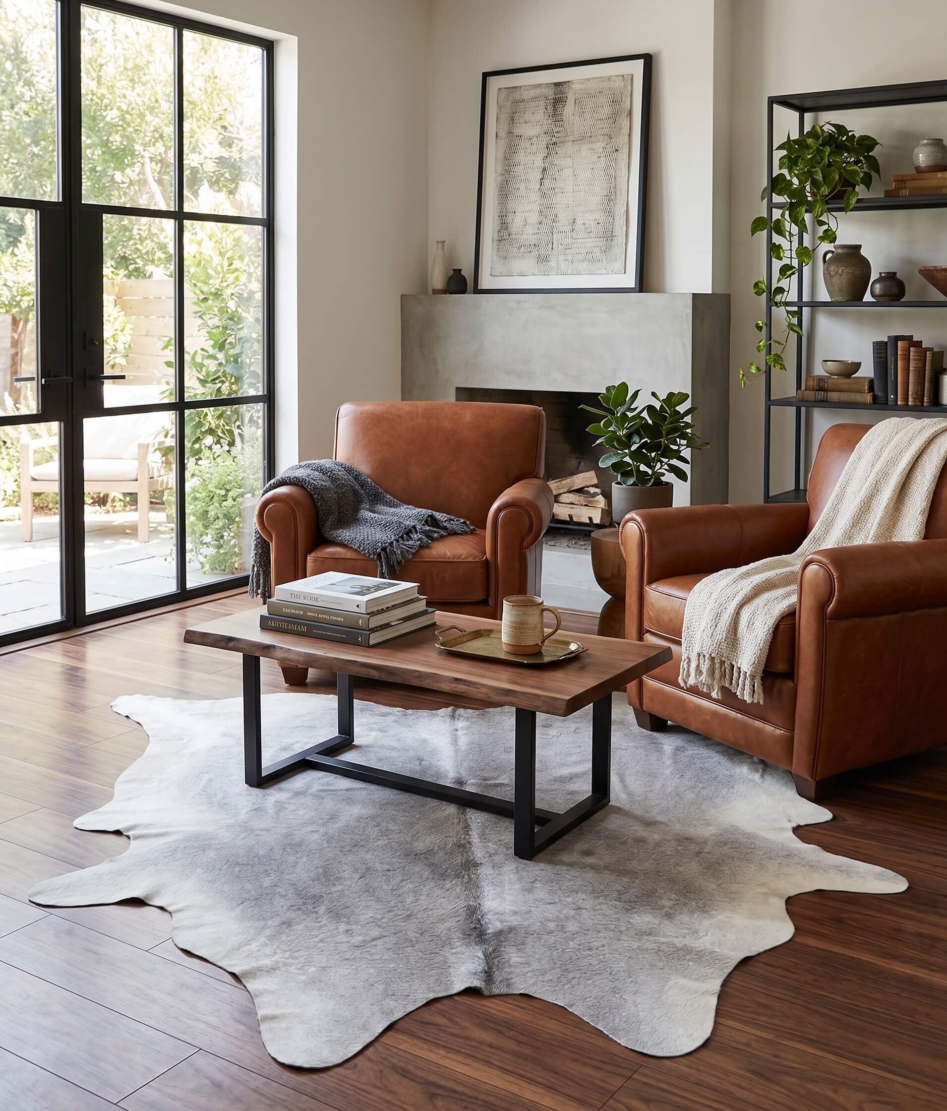 Medium Grey Brazilian Cowhide Rug