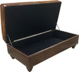 Cowhide Storage Ottoman - 60" x 30"