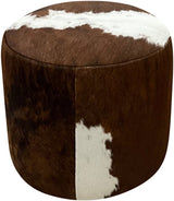 Dark Exotic Barrel Ottoman - 18" Round