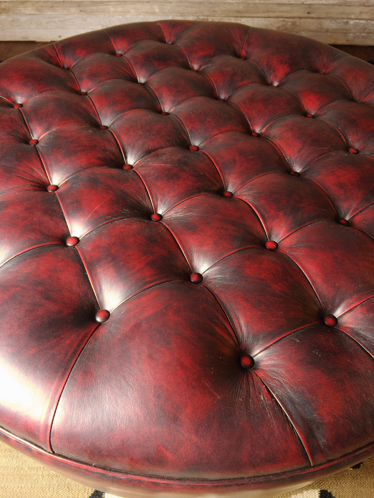 Grand Teton Ottoman - 48" Round Tufted