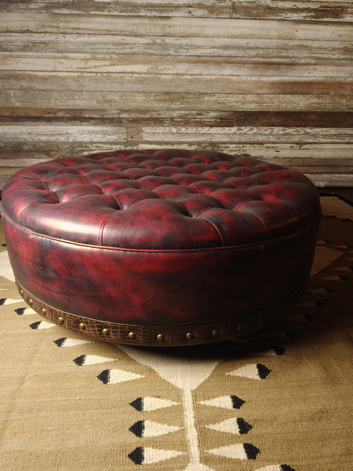 Grand Teton Ottoman - 48" Round Tufted