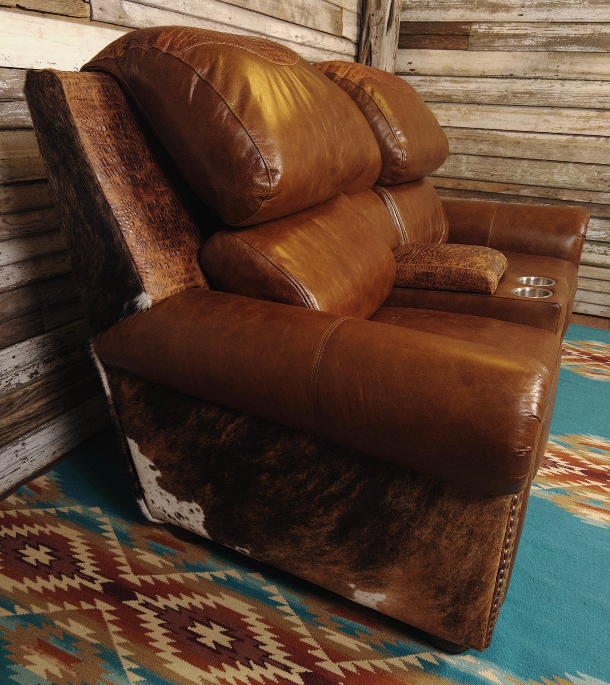 Chama Double Reclining Theater Love Seat
