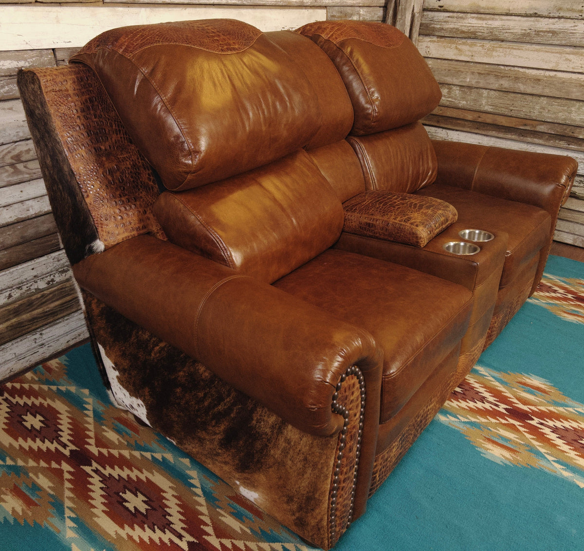 Chama Double Reclining Theater Love Seat