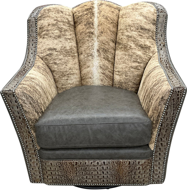 Mustang Channelback Swivel Glider