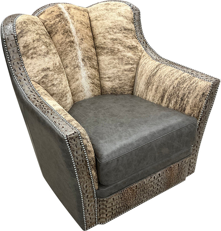Mustang Channelback Swivel Glider