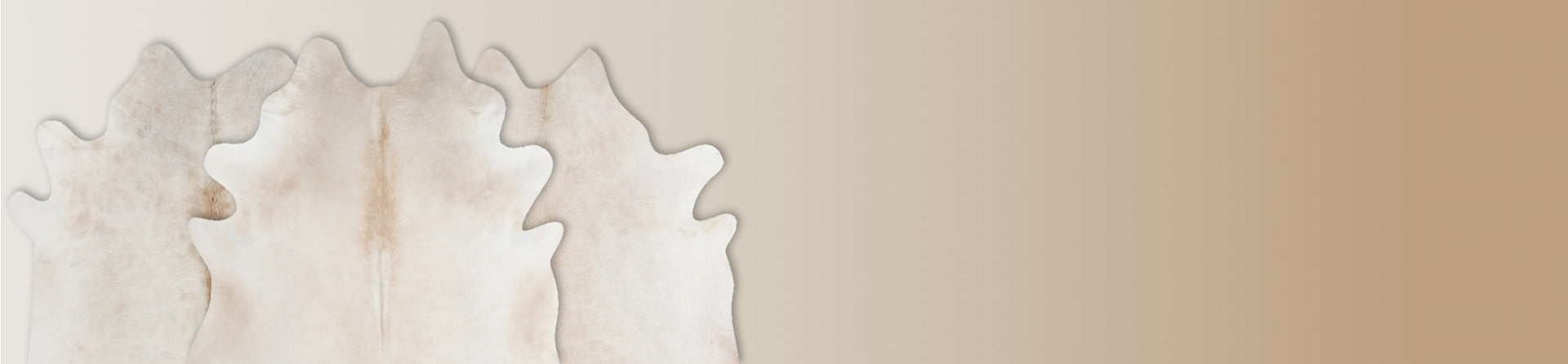 Ivory with Beige Cowhide Rugs