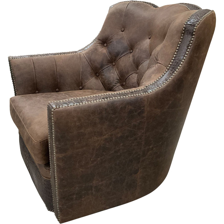 Saloon Tufted Swivel Glider