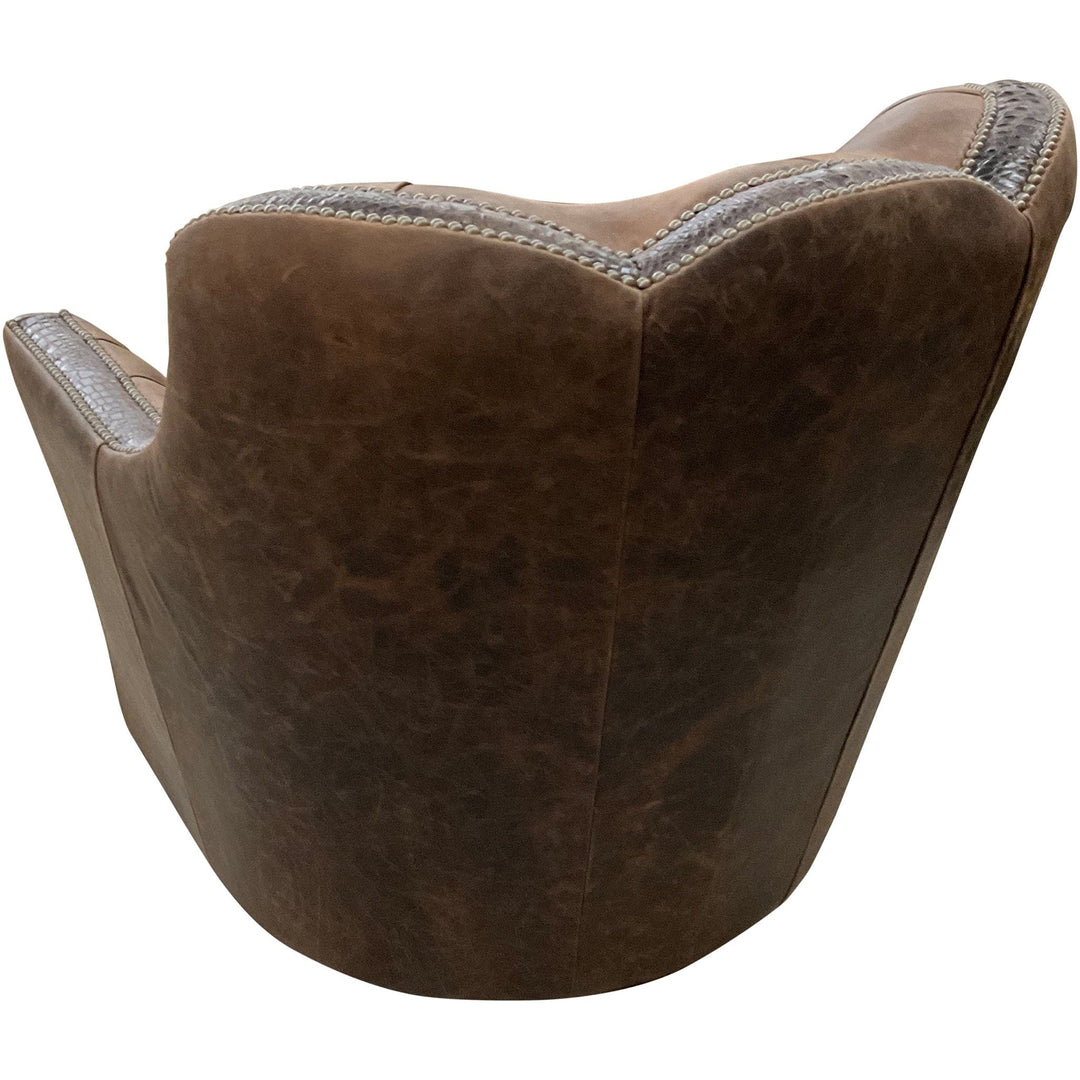 Saloon Tufted Swivel Glider
