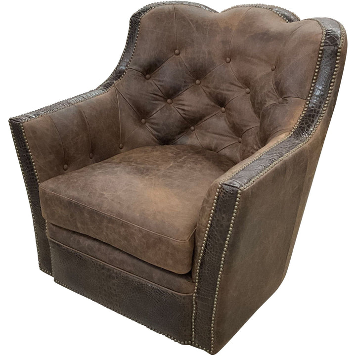 Saloon Tufted Swivel Glider