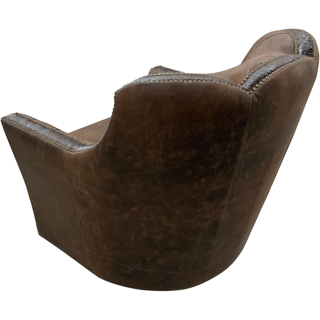 Saloon Tufted Swivel Glider