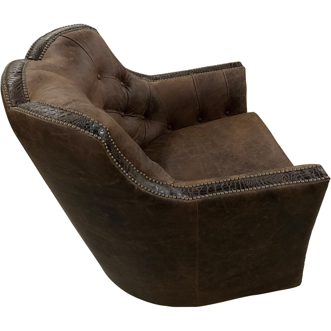 Saloon Tufted Swivel Glider
