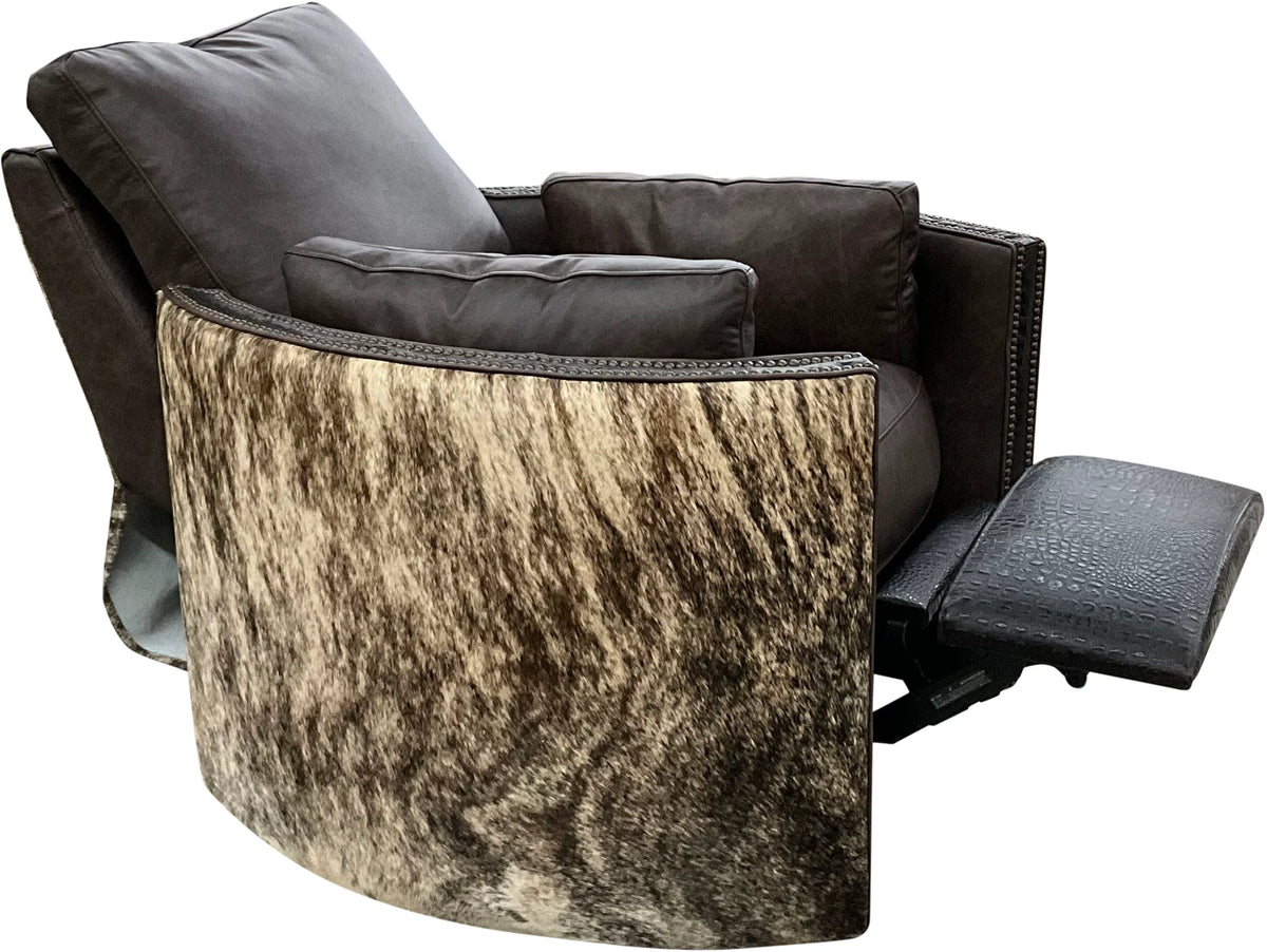 Split Rail Swivel Recliner