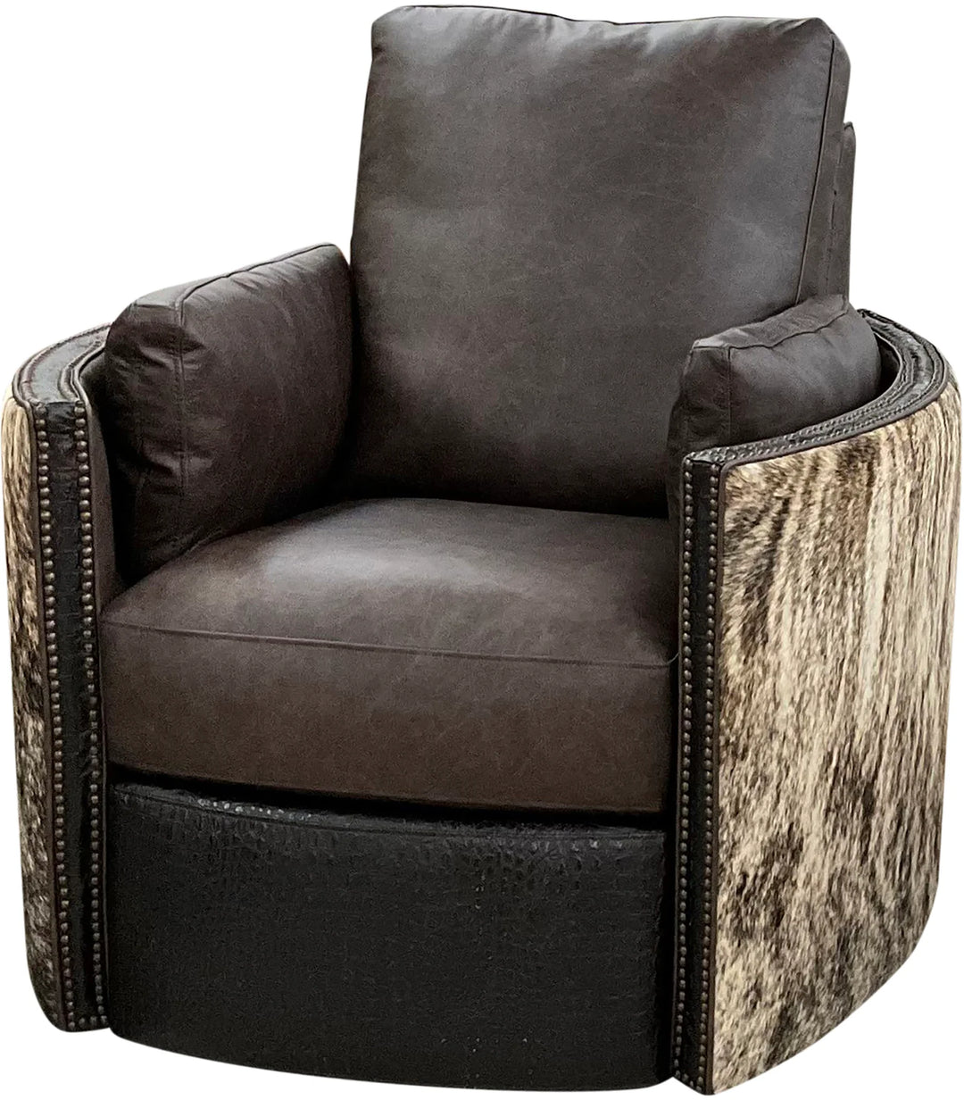 Split Rail Swivel Recliner