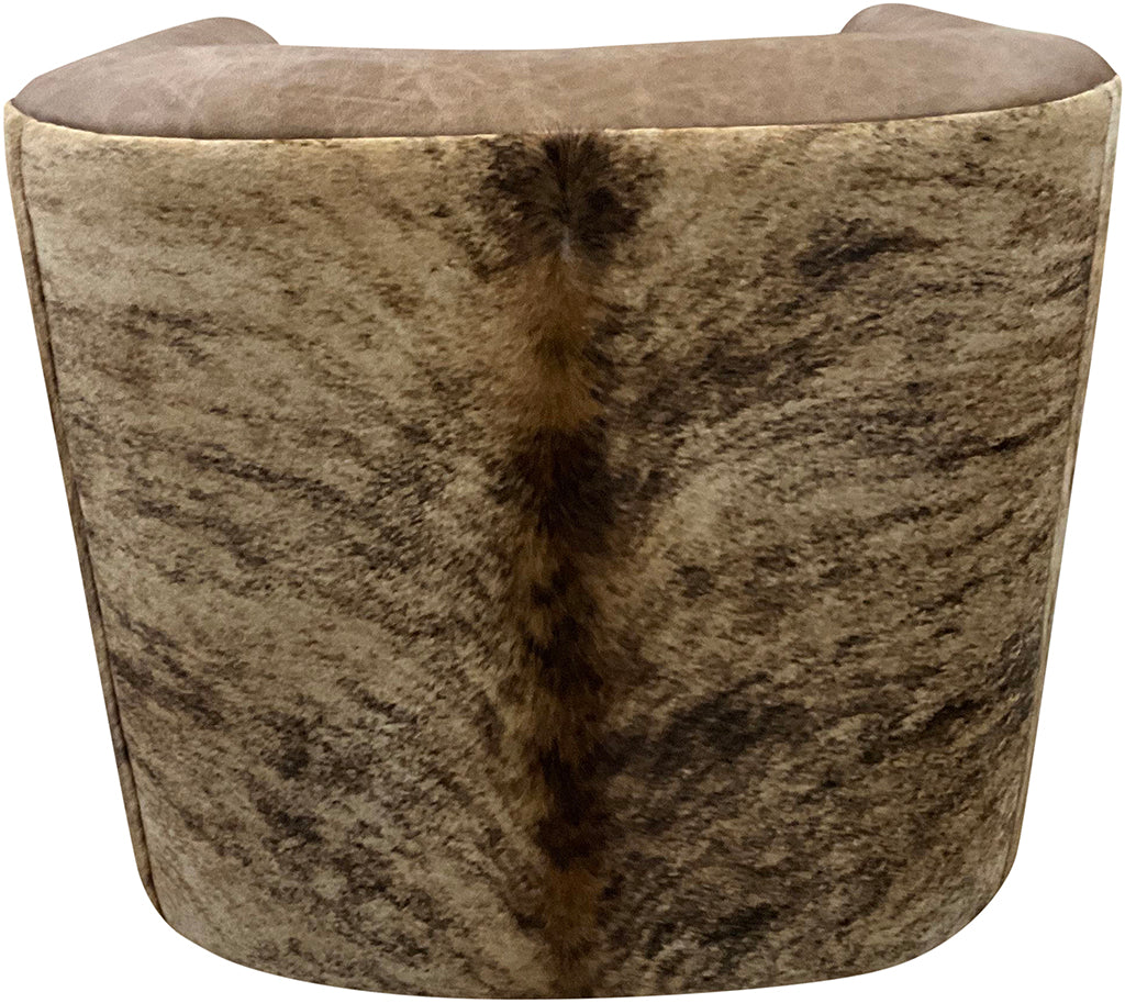 Palomino Mustang Western Cowhide Swivel Glider
