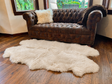 Linen New Zealand Sheepskin 4-Pelt 4' x 6' by Hudson Hides