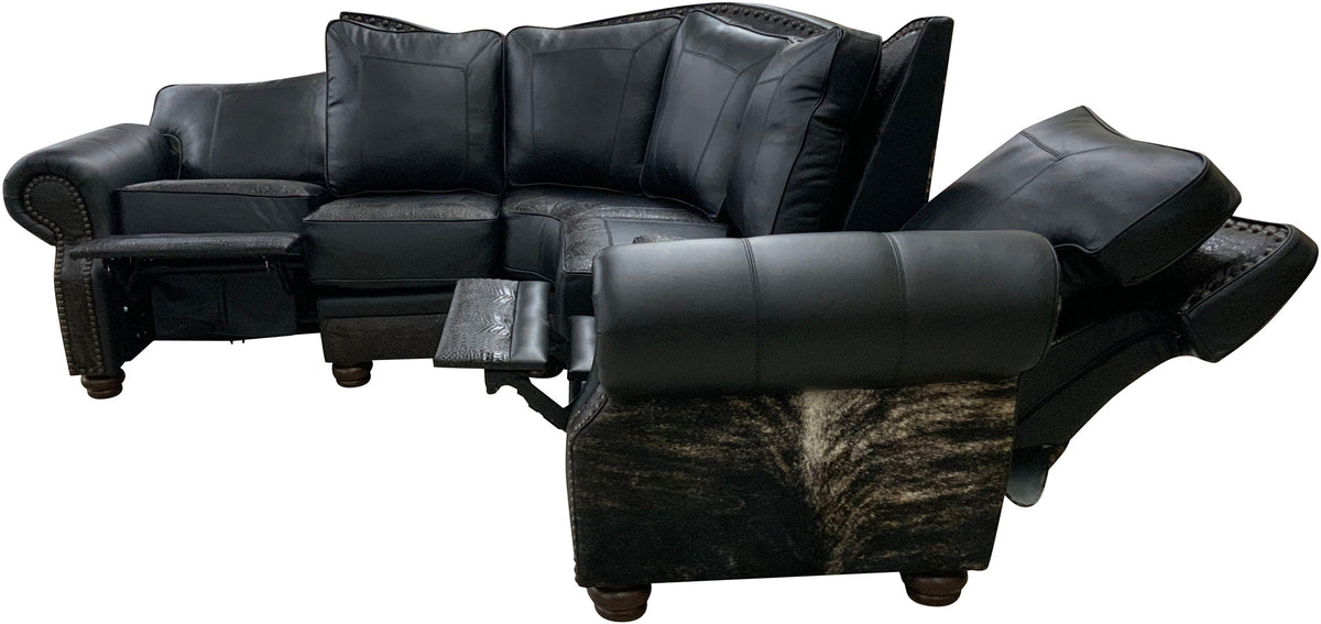 Midnight Rider Double Recliner Sectional Sofa