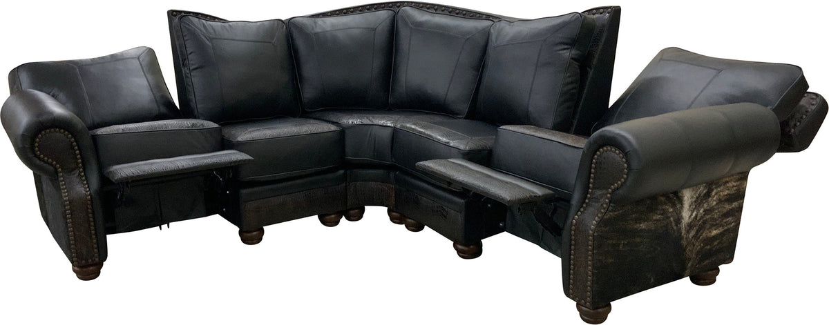 Midnight Rider Double Recliner Sectional Sofa