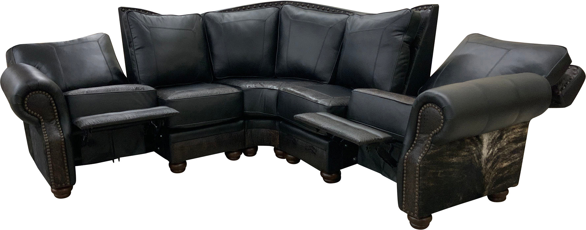 Midnight Rider Double Recliner Sectional Sofa