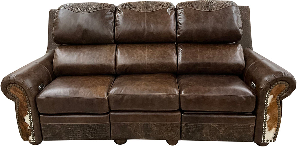 Rustic Lodge Double Recliner Sofa