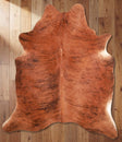Medium Brindle Brazilian Cowhide Rug
