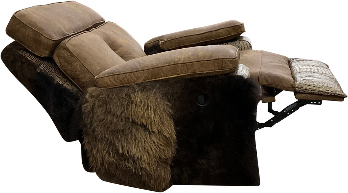 Big Fork Buffalo Swivel Rocker Recliner