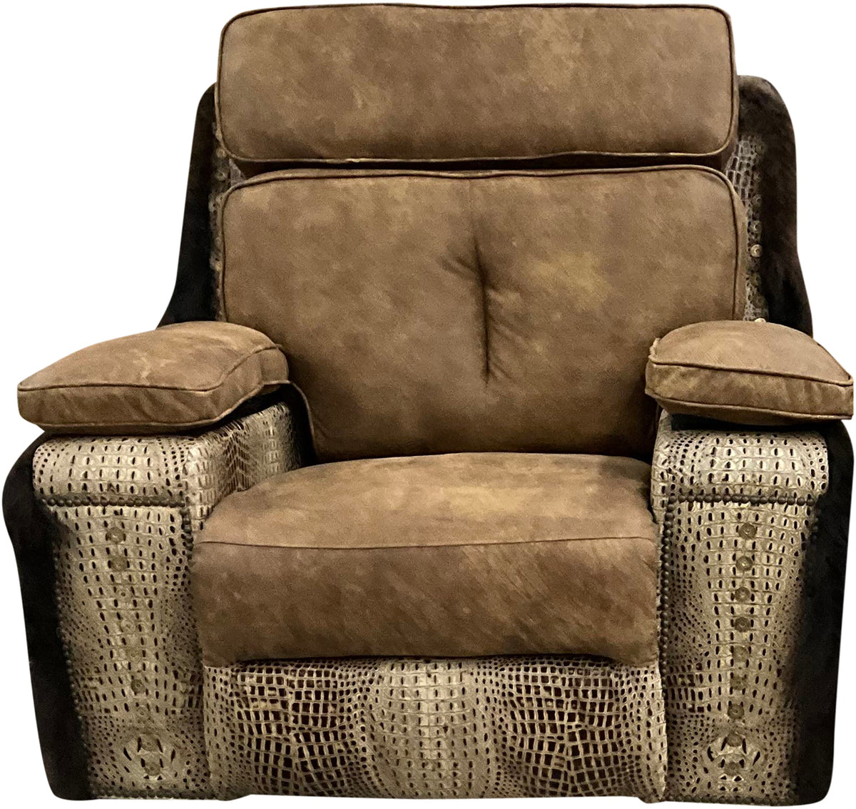 Big Fork Buffalo Swivel Rocker Recliner