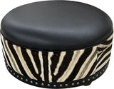 Zebra Ottoman - 36" Round