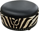 Zebra Ottoman - 36" Round