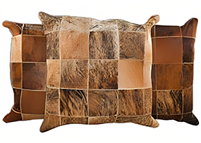  Patchwork Cowhide Pillows