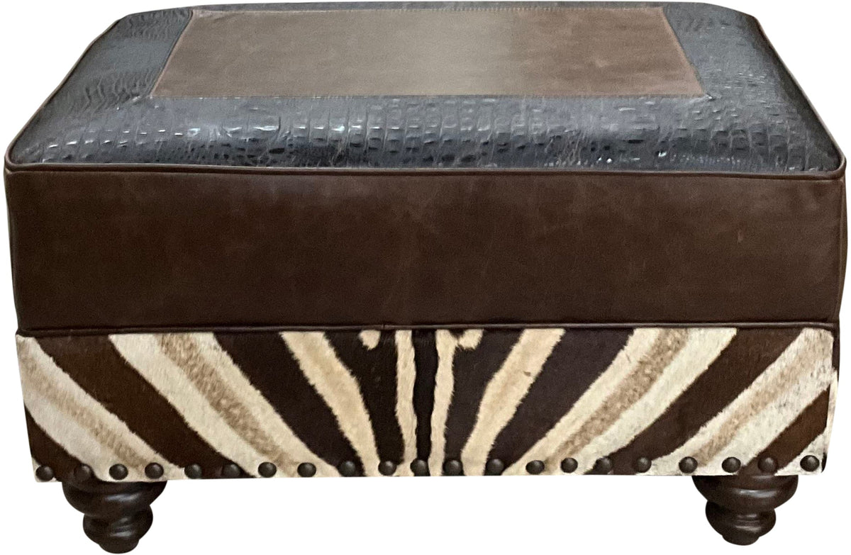 Zebra Ottoman - 34" x 24"