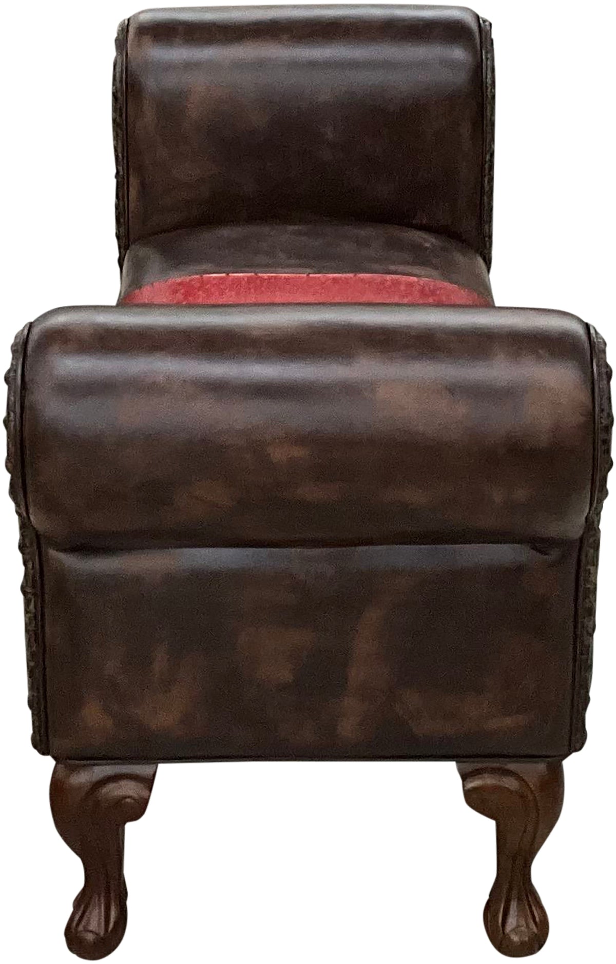 Red Ostrich 60" Bench